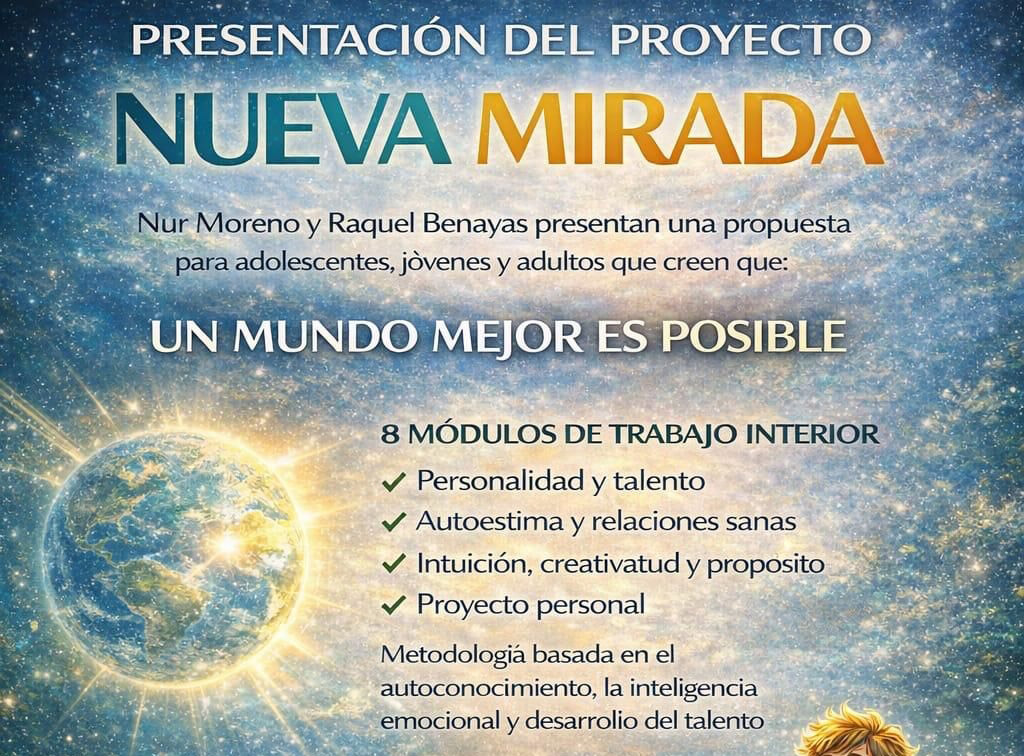 Cartel presentación Proyecto Nueva Mirada Indiigo - 13 de abril